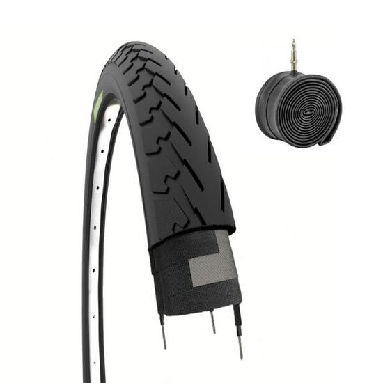 Copertone 700x28C (28-622) + camera pneumatici bici 700 x 28C slick trekking EV