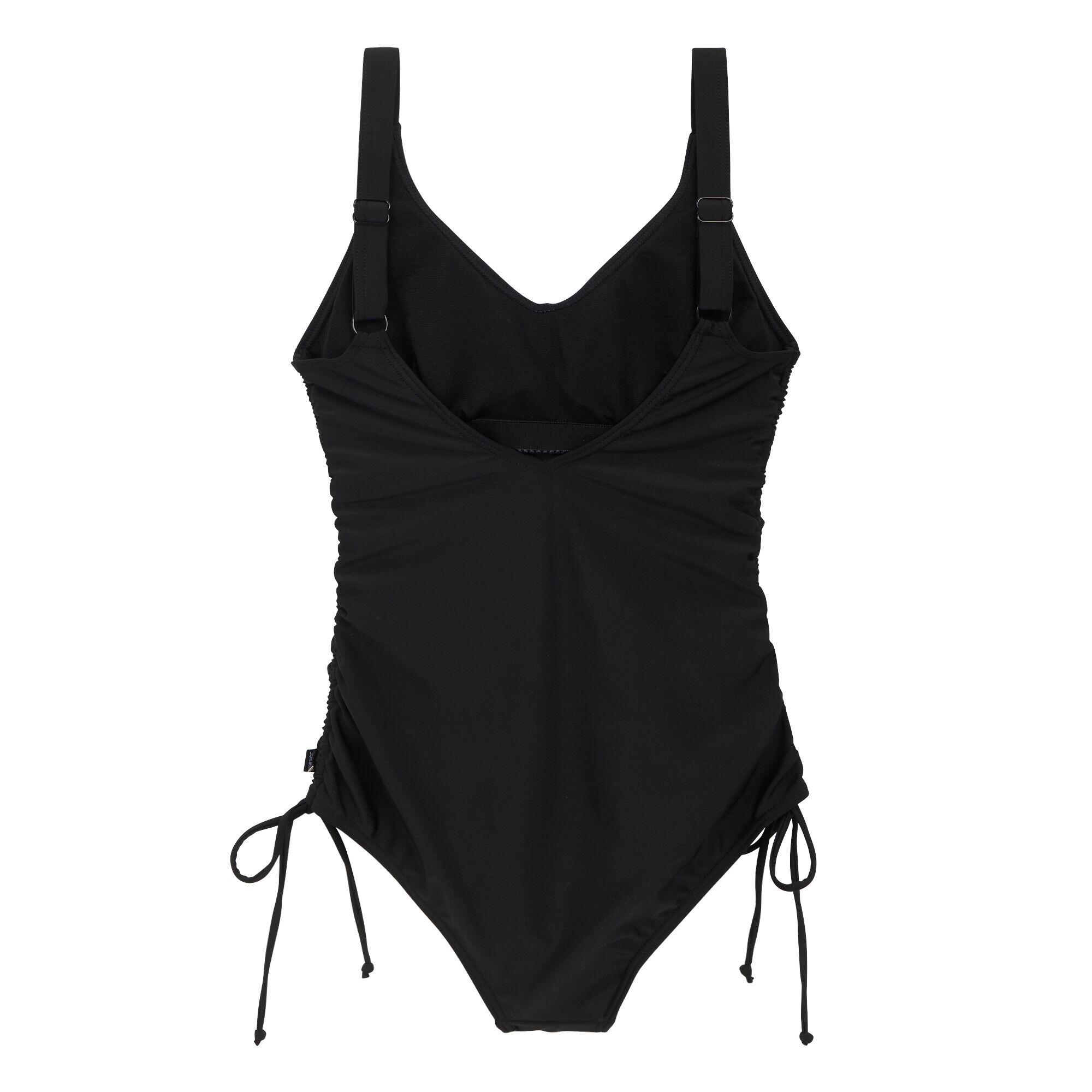 CHANTELLE GERIBDE STRETCH EENDELIG BADPAK – ZWART