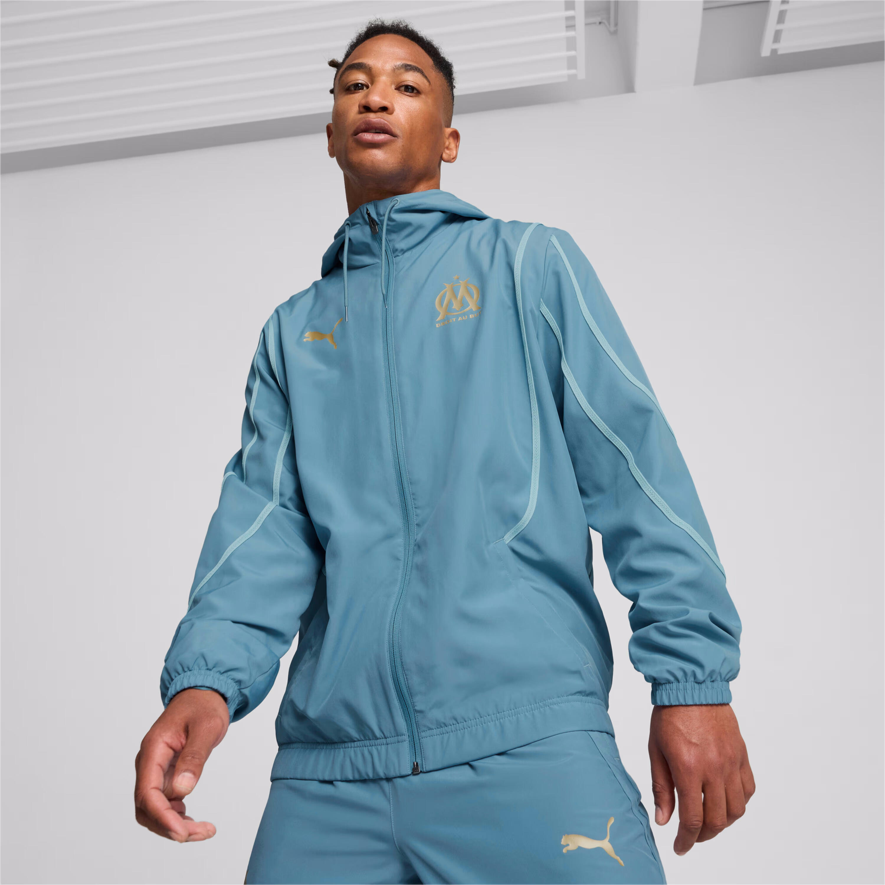 Chaqueta de chándal Puma OM PREMATCH WOVEN 3/7