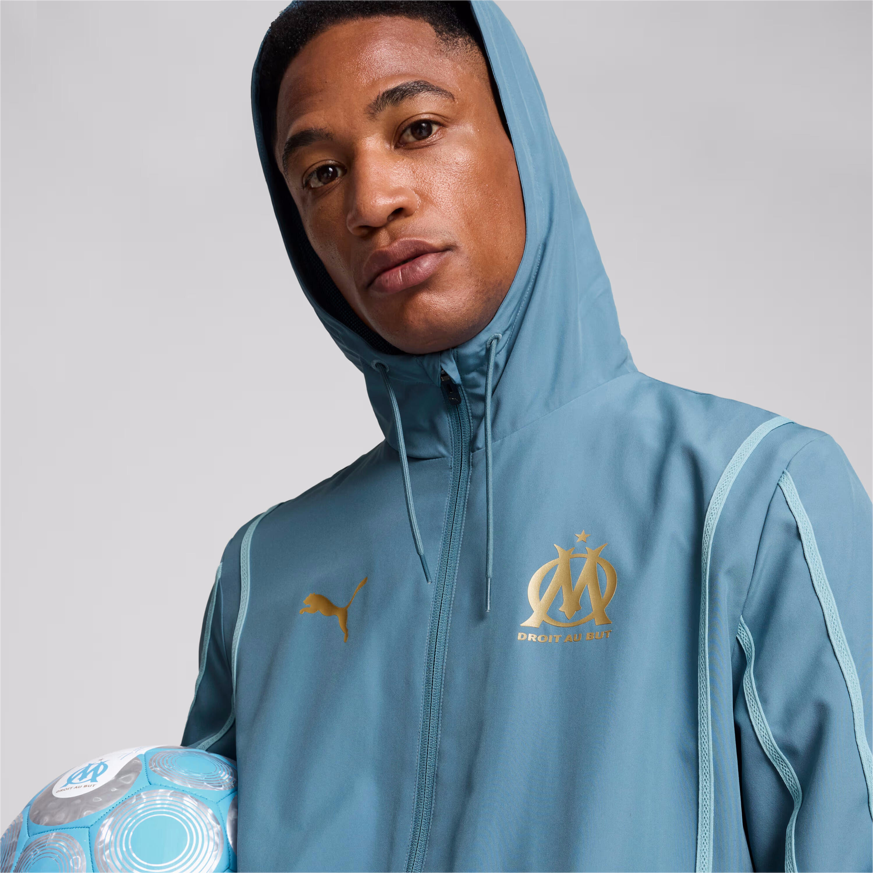 Chaqueta de chándal Puma OM PREMATCH WOVEN 6/7