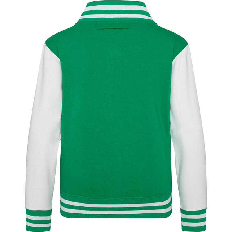 Veste Scolaire Enfant Unisexe (Vert Tendre/Blanc)