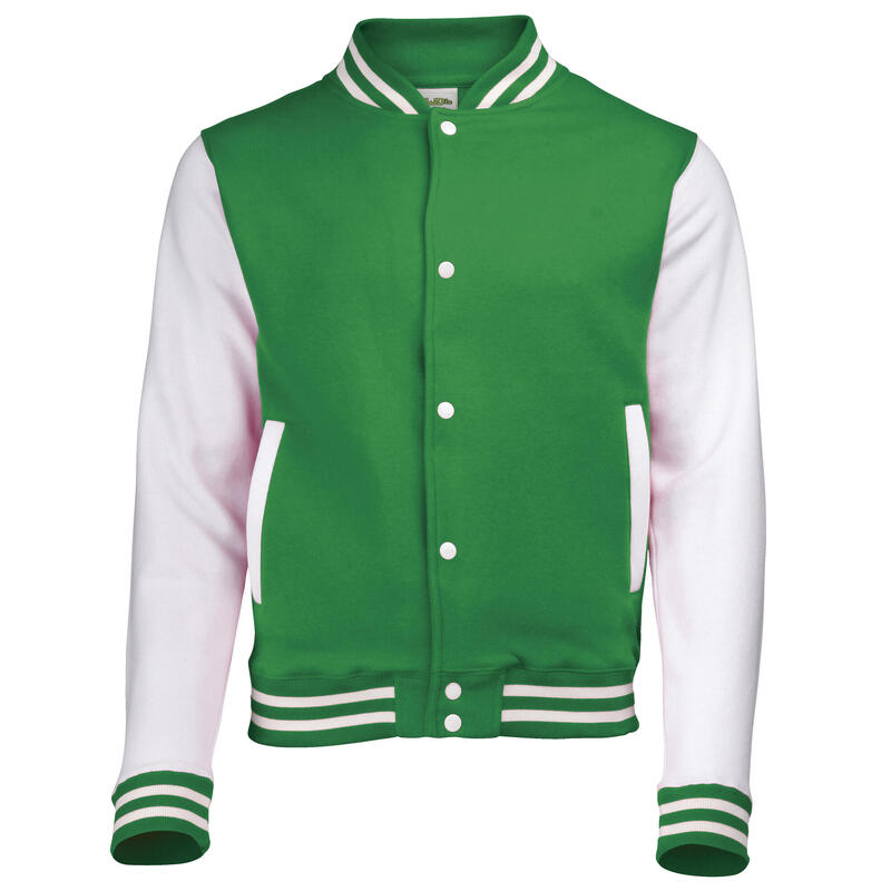 Veste Scolaire Enfant Unisexe (Vert Tendre/Blanc)