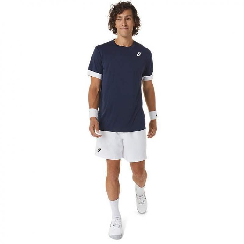 Short Court 7in uomo bianco, 7" leggero elasticizzato, tasche per 3 palline 2/7