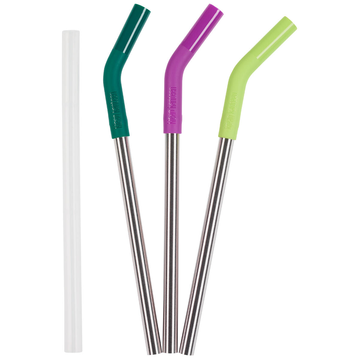 KLEAN KANTEEN Klean Kanteen Steel Straws with Extender Set of 3 Multi Colour