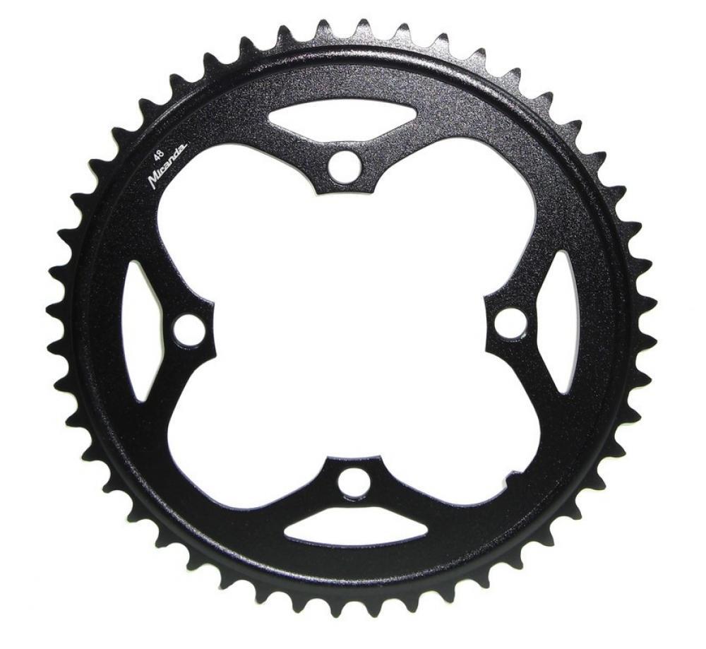Miranda Kettenblatt f.BOSCH Motor Gen1 2014, schwarz, 48 Zähne, Alu, S-Pedelec 2/2