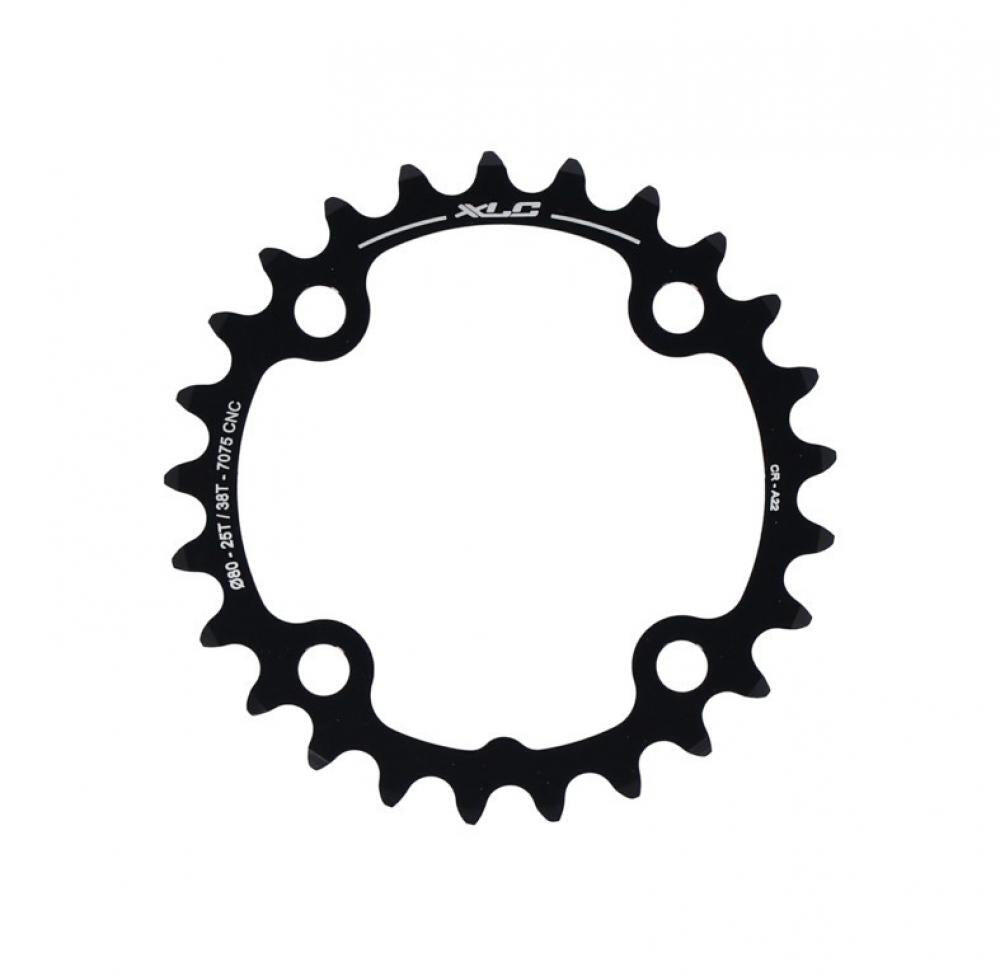 XLC Kettenblatt CR-A22 Sram 2x10 speed, Ø80mm, 25Z. 2/2