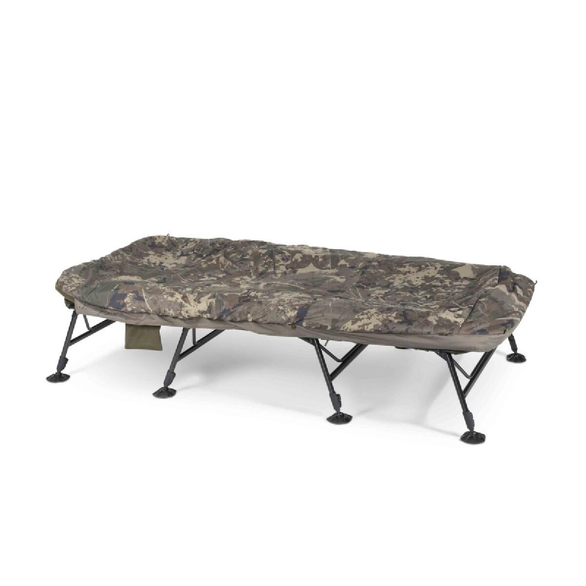 NASH Nash Indulgence HD40 Sleep System Camo 8 Legs - Karper Stretcher