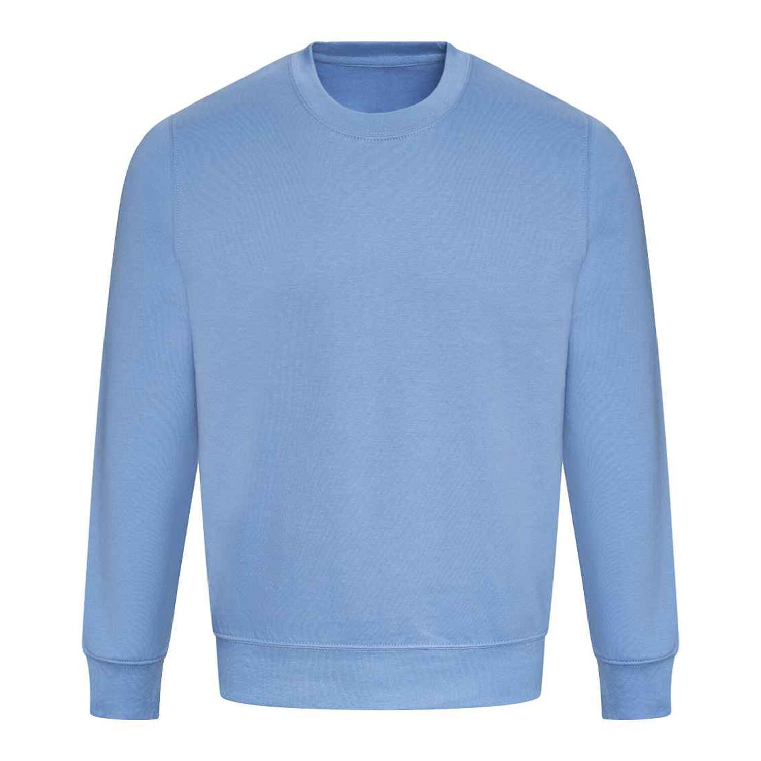 AWDIS Just Hoods Unisex Crew Neck Plain Sweatshirt (280 GSM) (Cornflower Blue)