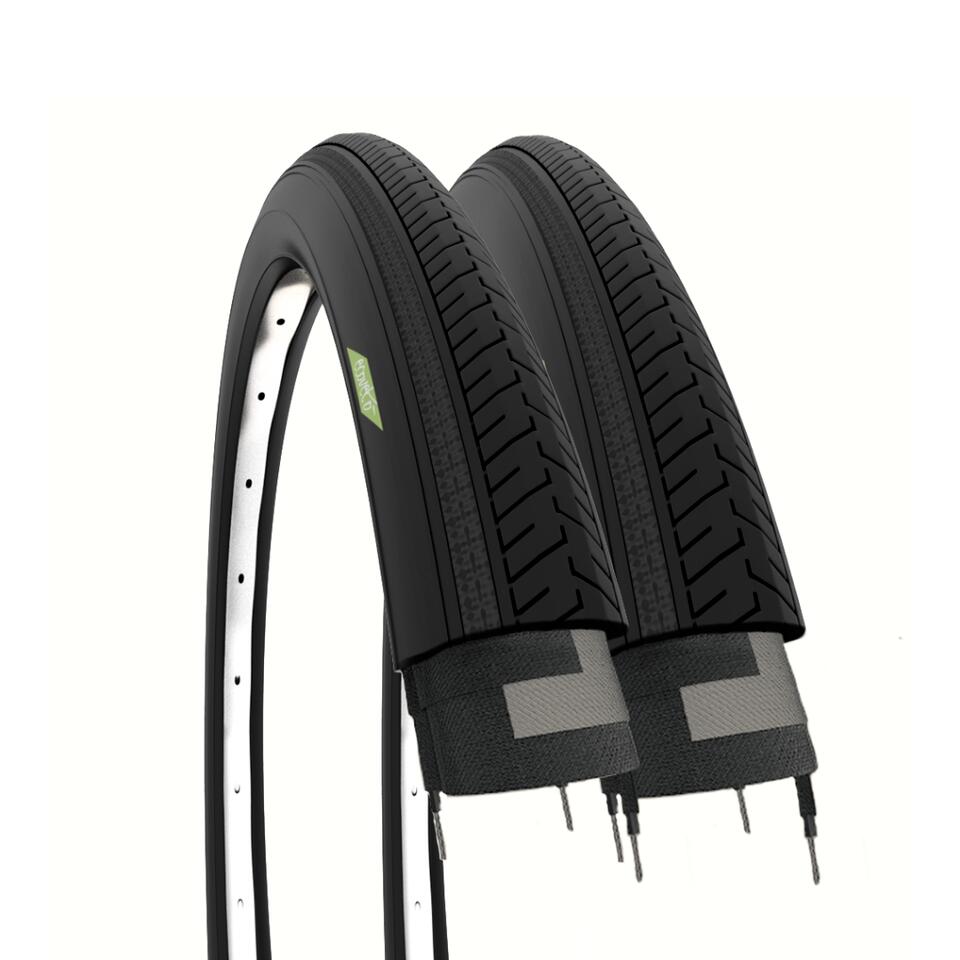 ECOVELO 2 copertoni 27x1 1/4 (32-630), pneumatici bici adulto 27x1 1/4 olanda gomma EV