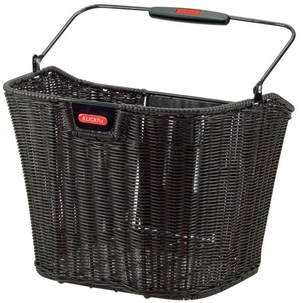 Cesta frontal RIXEN & KAUL Structura, 16 L, KLICKfix, negra 2/2