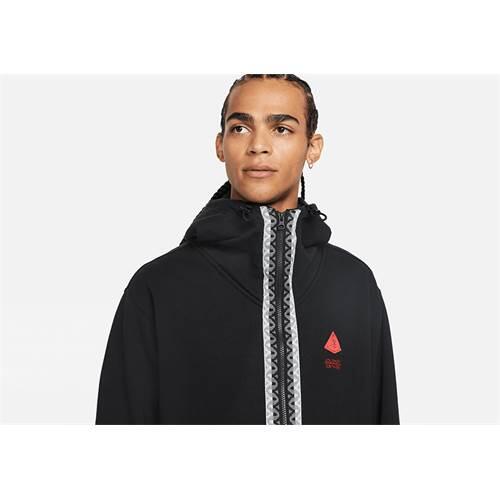 Hanorac universal da6689010 cu fermoar și glugă negru bărbătesc