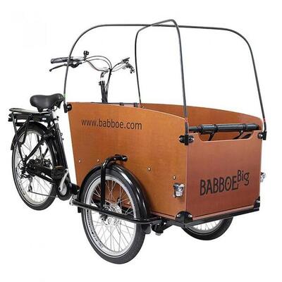 Babboe stangenset voor regen-/zonnescherm zwart voor big compleet set