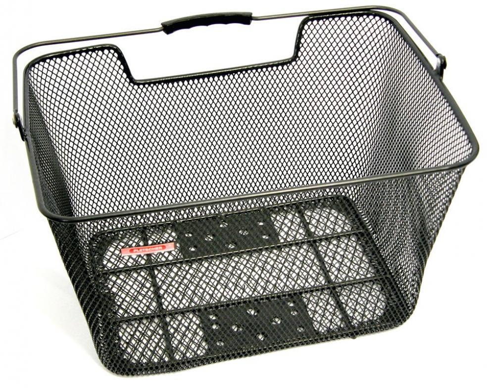 Pletscher Gepäckträger-Korb schwarz mit Adapter 32x40x23 cm 2/2