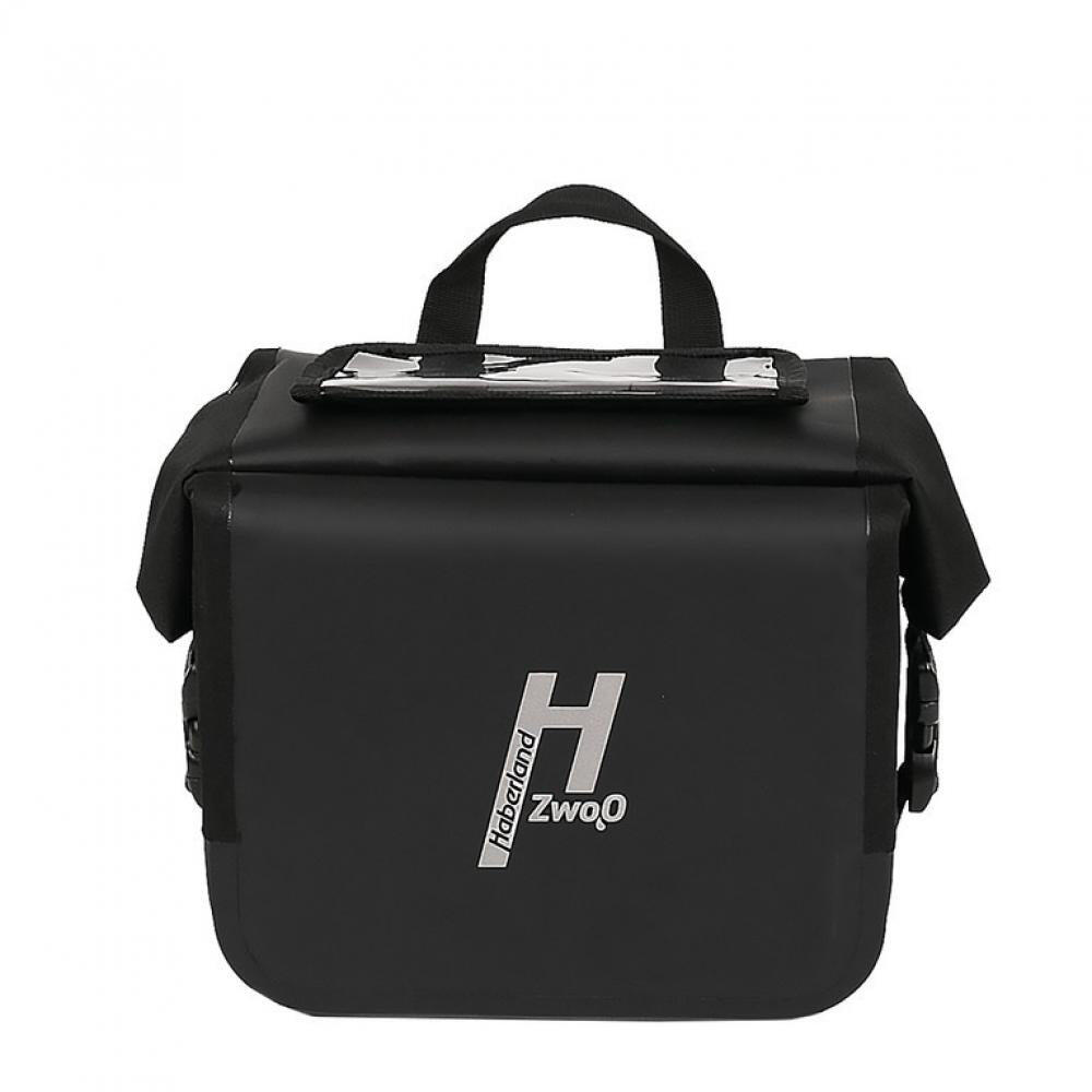 Haberland Lenkertasche H2O wasserdicht sw, 25x21x15cm, 8ltr,inkl. Lenkeradapter 2/2