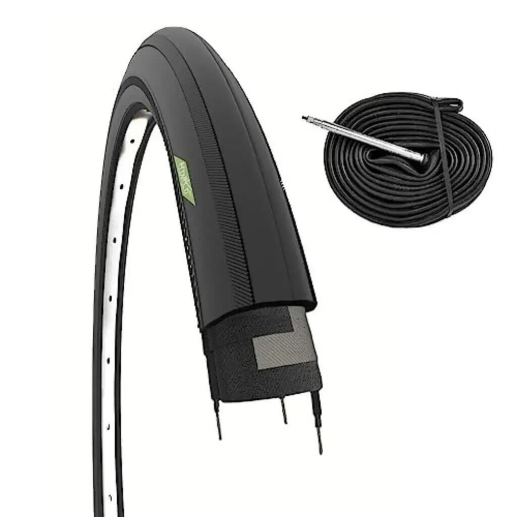 Tyre 700x25C (25-622)+inner tube, bike tyre 700 x 25C road tyre EV