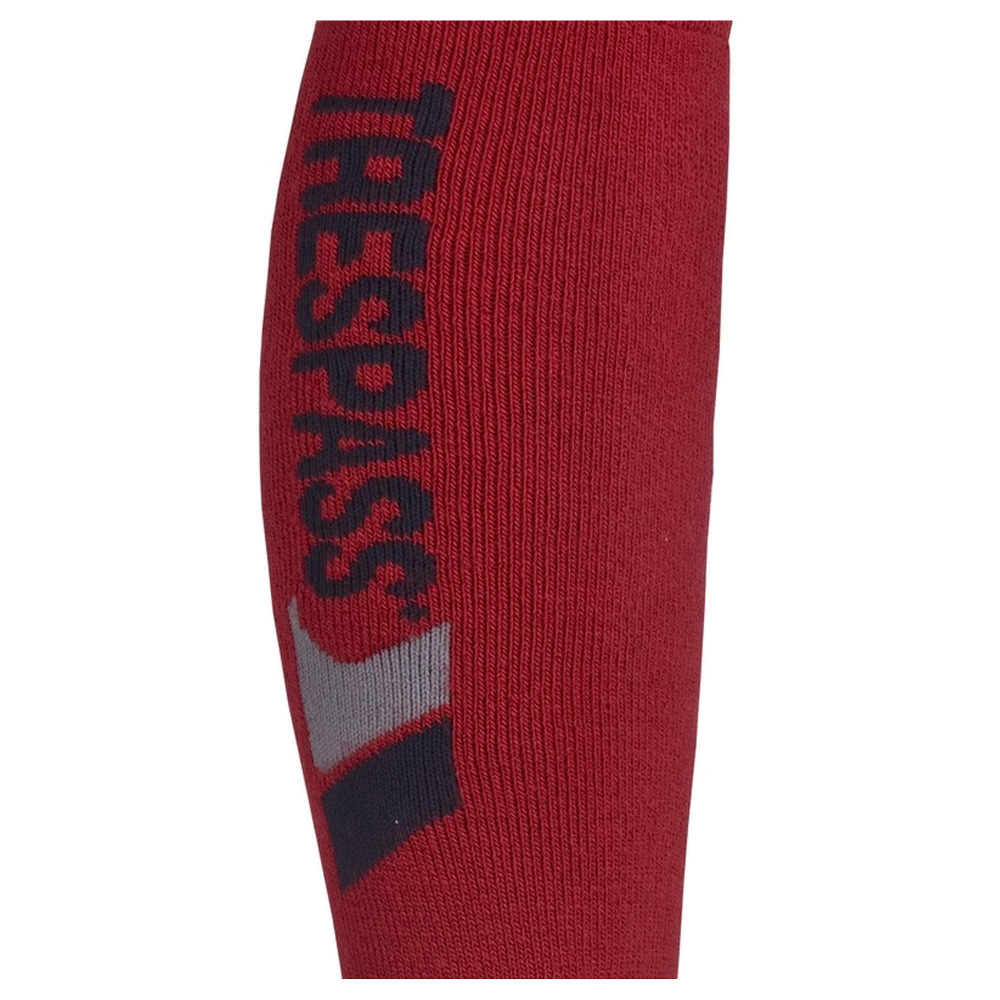 Adults Unisex Tech Luxury Merino Wool Blend Ski Tube Socks (Red) 4/5