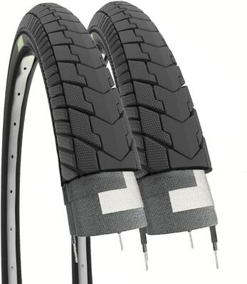 2 Copertoni Bici 26 Nero Bicicletta 26x13/8 Olanda Gomme EV