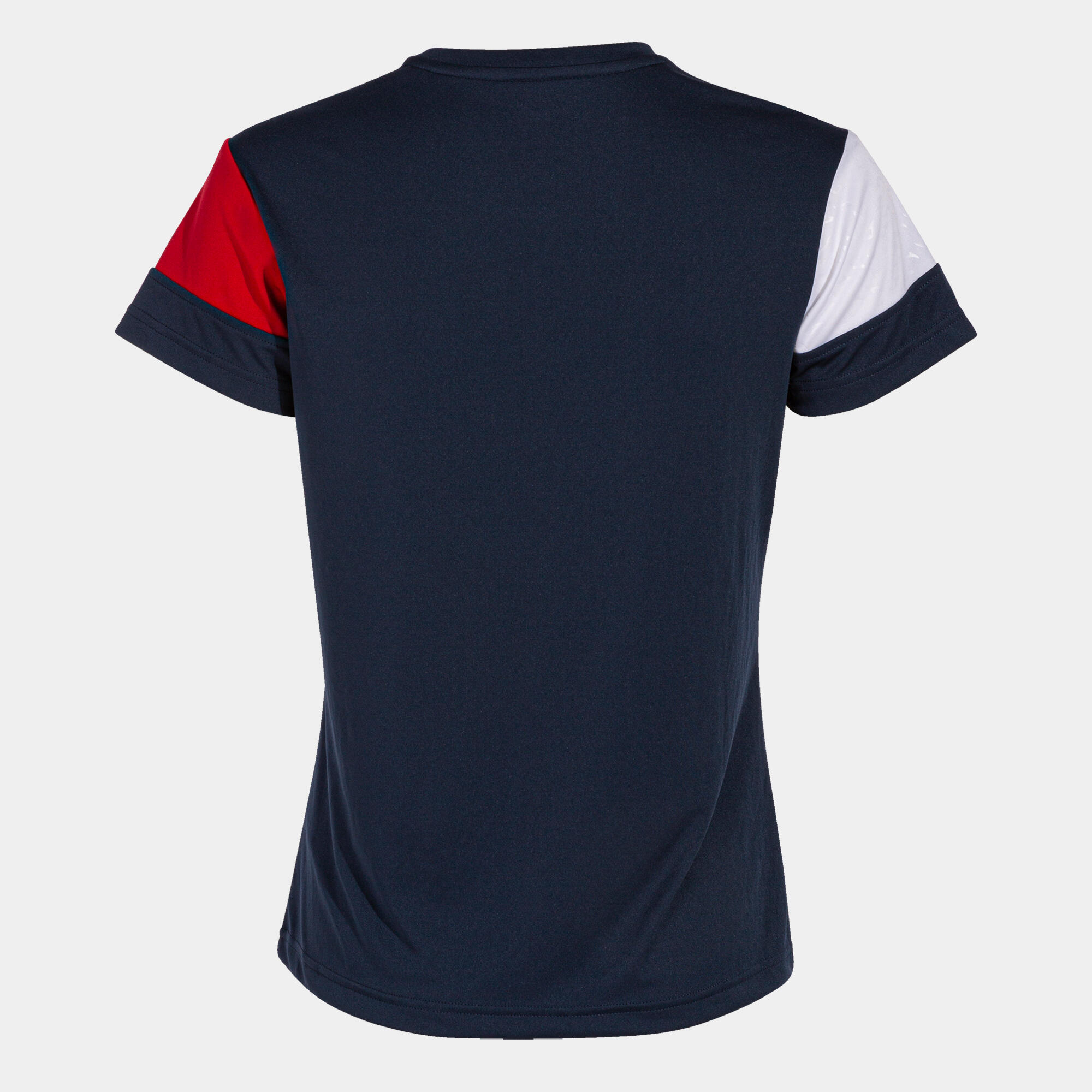 T-Shirt Manga Curta Futebol Mulher Joma Crew V Azul Marinho 2/3