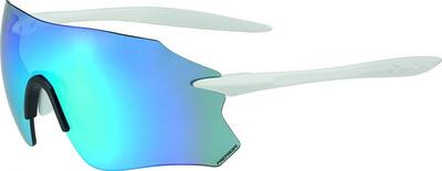 Merida Sonnenbrille Frameless Weiß mit blau verspiegelter Cat. 3 Linse. einst...