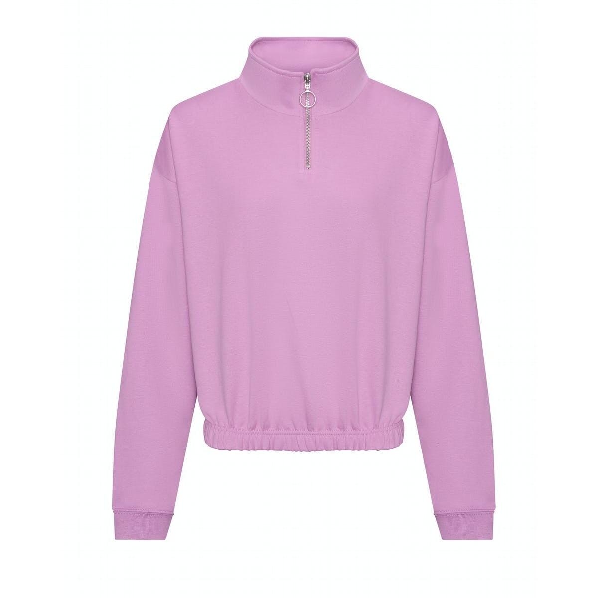 AWDIS Womens/Ladies Cropped Sweatshirt (Lavender)