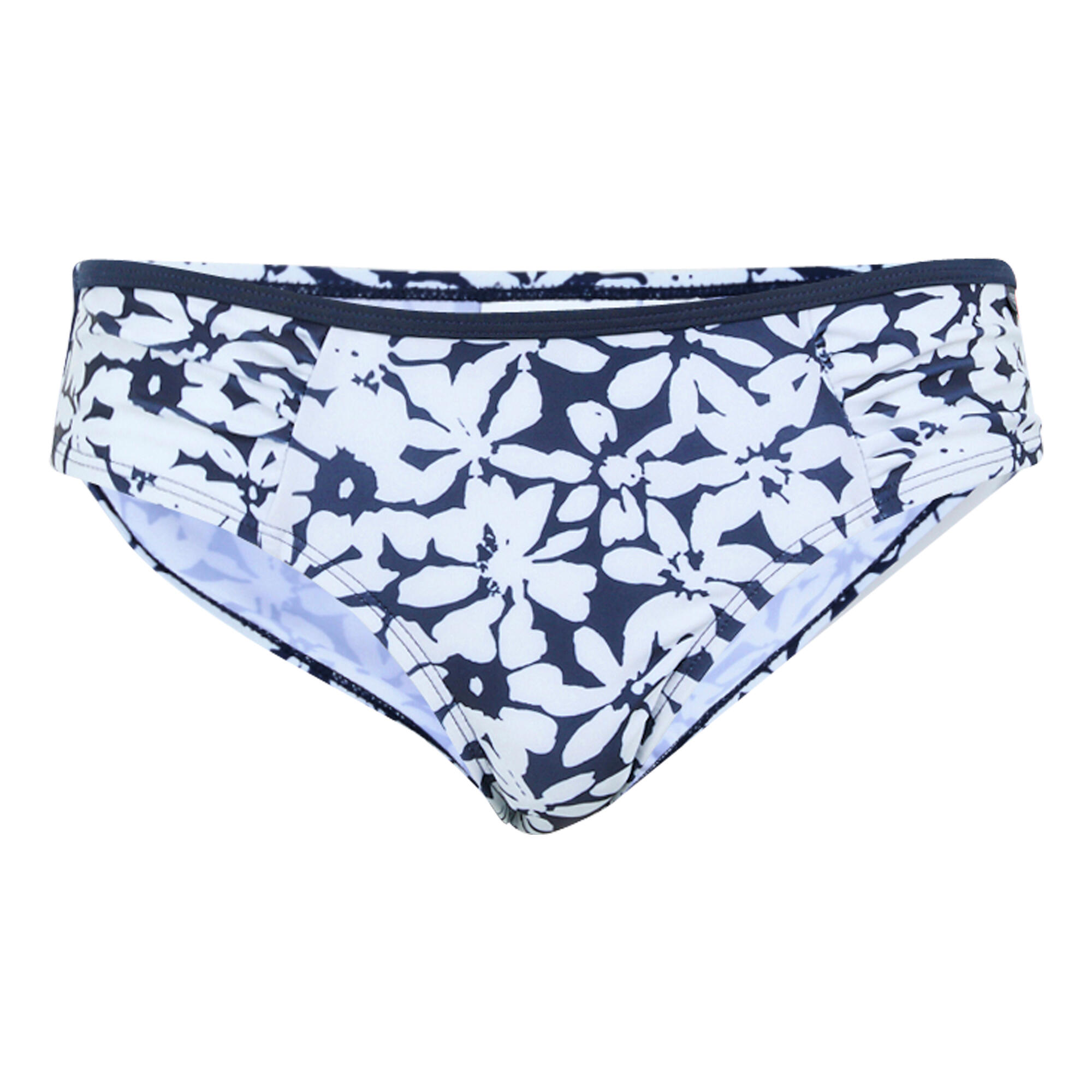 REGATTA Slip Bikini Grande Floreale Donna Regatta Aceana Blu Navy Bianco