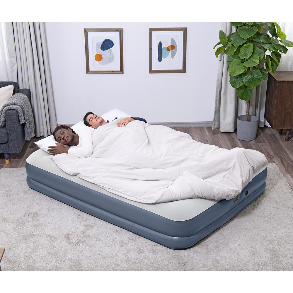 Bestway Matelas gonflable 2 personnes avec pompe rechargeable 203x152x36cm 2/7