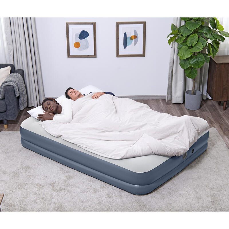 Matelas Gonflable 1 Place Intex Matelas Gonflable - 2 Personnes - 152 X 203 X 42 Cm - Bleu - Avec Pompe Accessoires Matelas Autogonflant 1 Personne