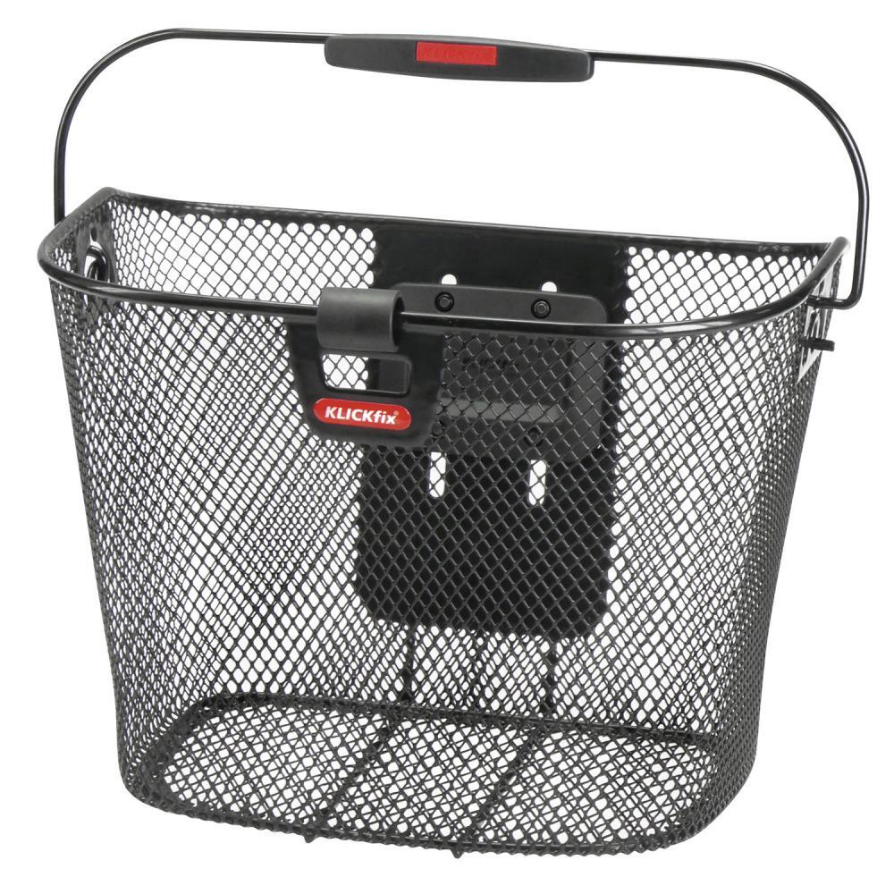 KLICKfix Uni Basket - Cestino da manubrio a maglia fine nero 2/2