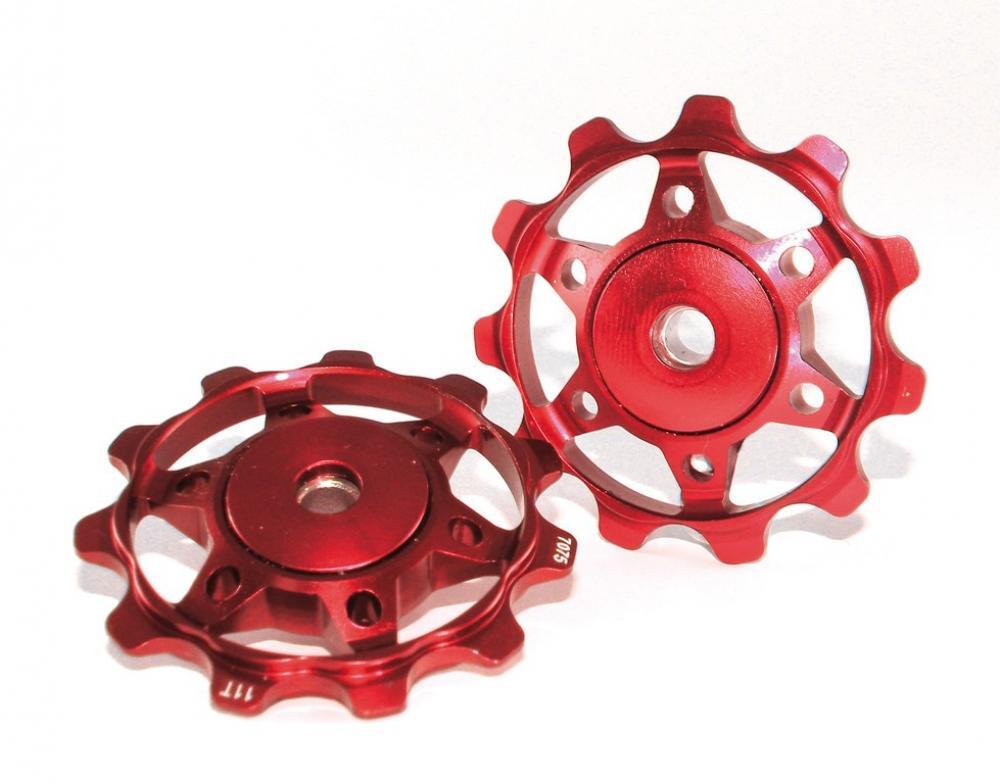 XLC Schaltwerkpully PU-A02 rot 2/2