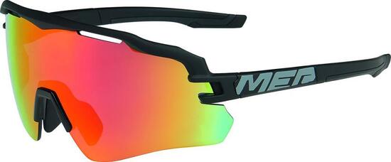 Merida Sonnenbrille RACE Onesize Schwarz/Grau - UV-Schutz für Radfahrer