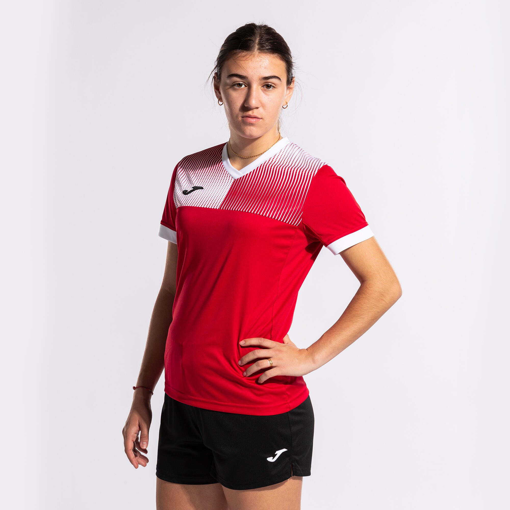Joma Supernova Women's T-shirt, Red/White, S 5/7