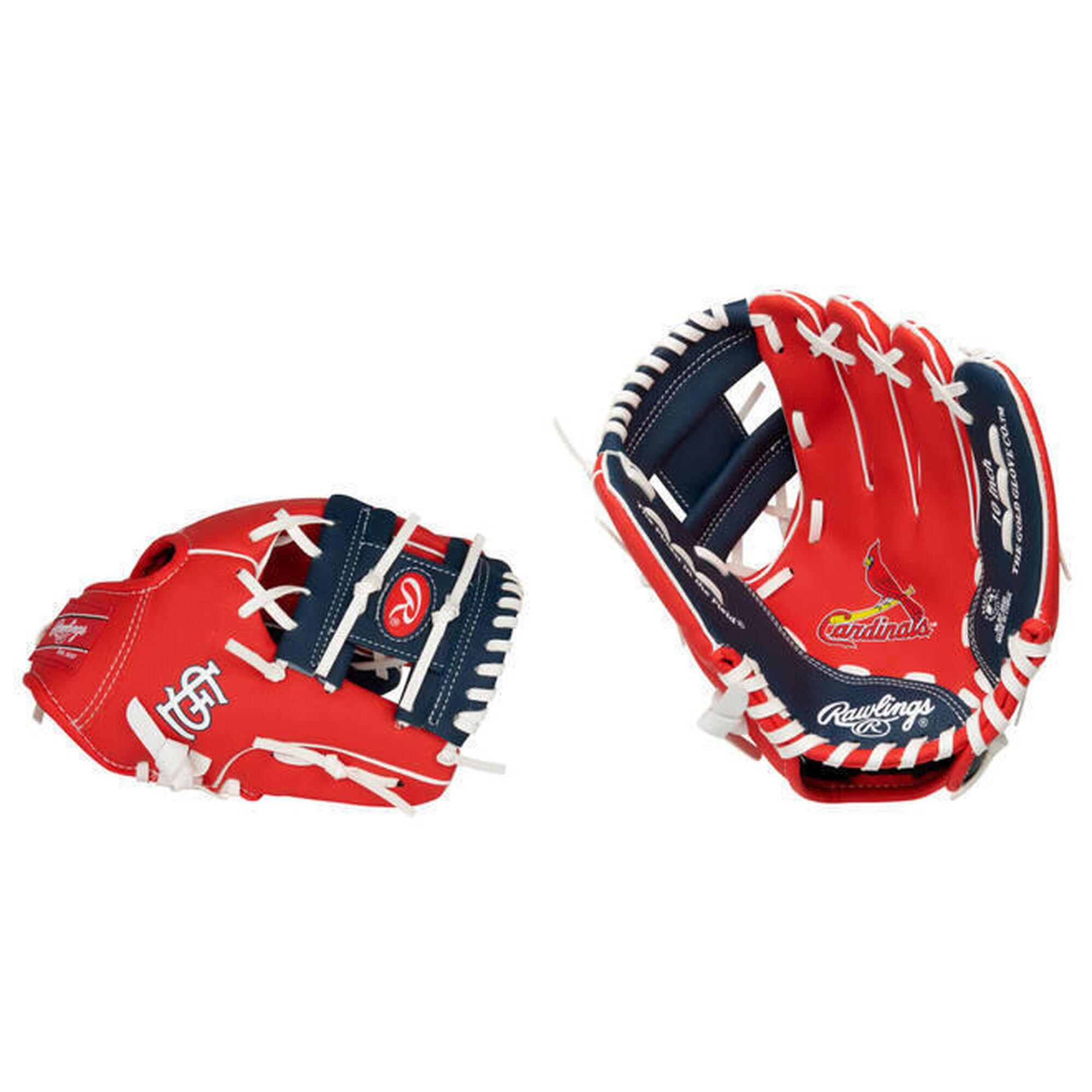 Rawlings - Gants Rawlings Mlb Logo Attraper À Gauche 10 Inch Team Cardinals - Gant De Baseball - Multicolore|noir|rouge - 8 À 10 Ans - Decathlon