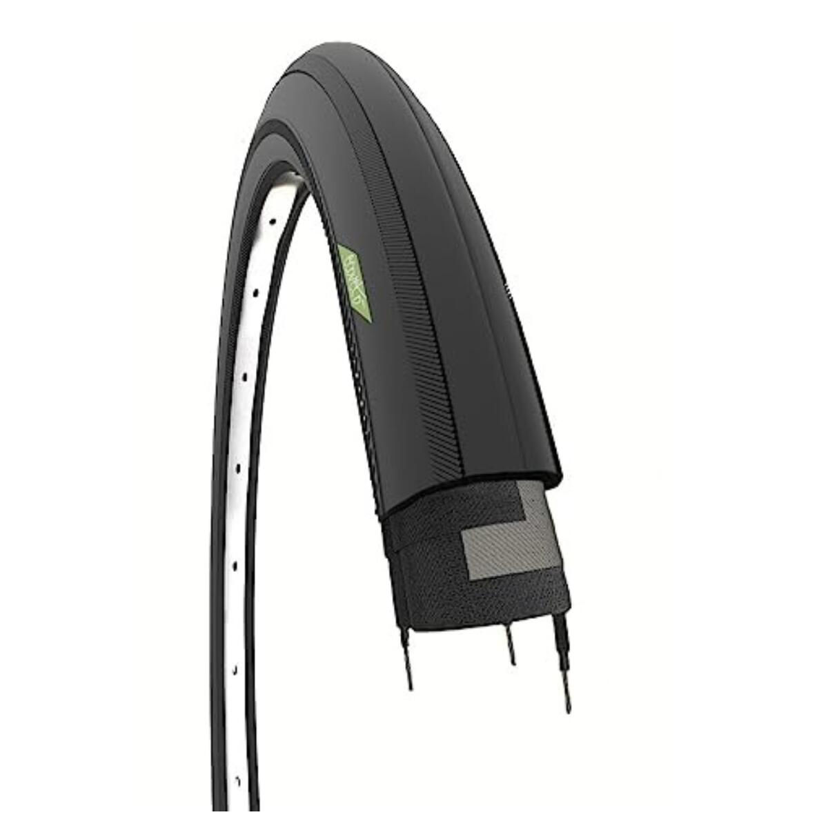 ECOVELO Copertone 700x25C (25-622), pneumatico bici corsa 700 x 25C slick nero bdc EV