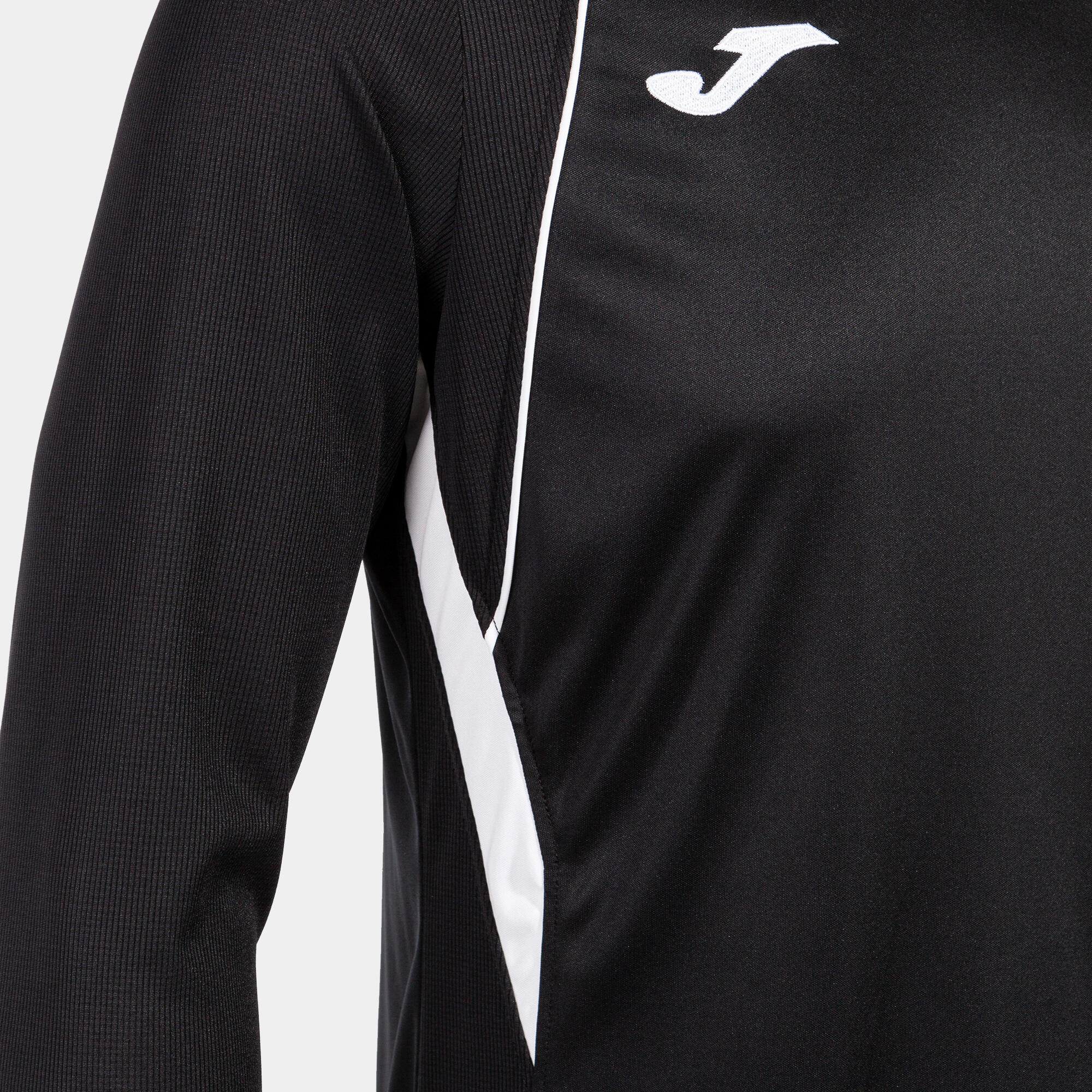 Camiseta Manga Larga Fútbol Niños Joma Championship VII Negro 4/4
