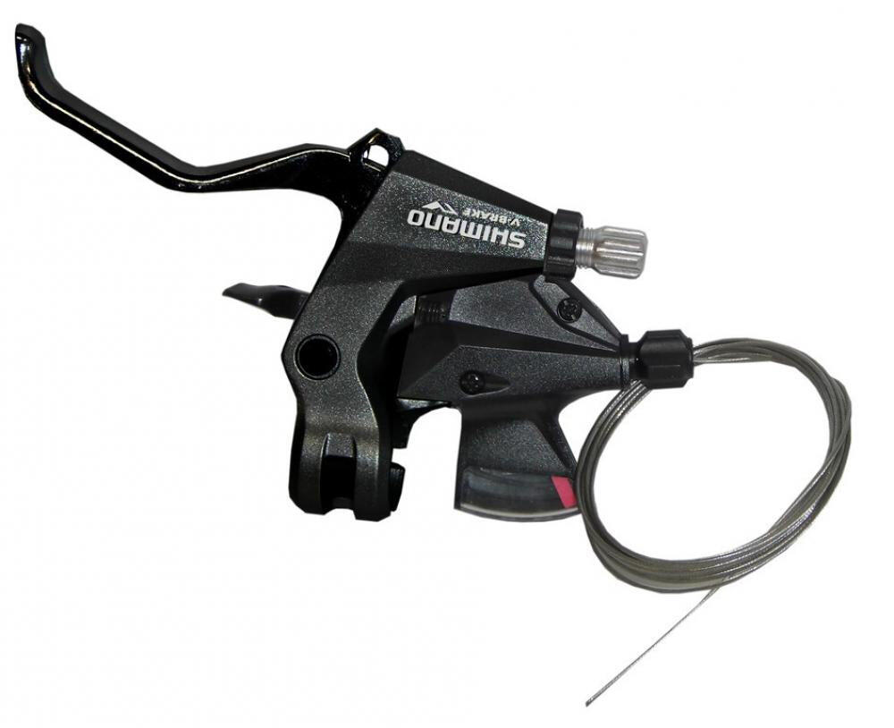 Shimano S+B-Hebel Altus ST-M310 2-Finger 3-fach, links, V-Brake, 1800mm, schwarz 2/2