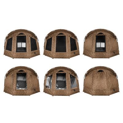 Cort Delphin C3 LUX ClimaControl Carpath, 300x320x175cm, camuflaj maro