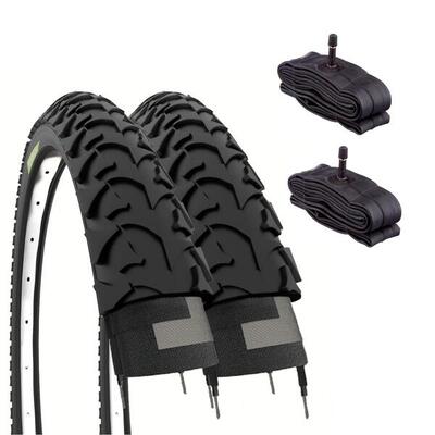 2 copertoni 16x1.75 (47-305) + camere pneumatici mtb 16 x 1.75 bimbo 16'' EV