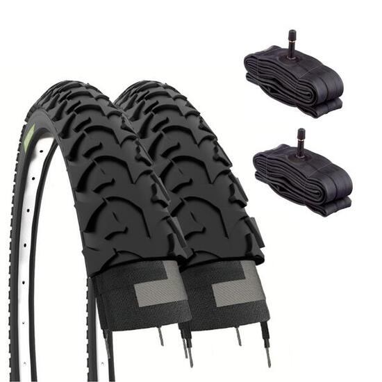 2 copertoni 16x1.75 (47-305) + camere pneumatici mtb 16 x 1.75 bimbo 16'' EV