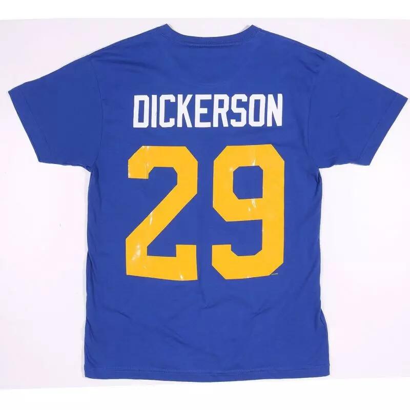 T-shirt NFL Eric Dickerson Los Angeles Rams Mitchell & Ness player Bleu 1/2