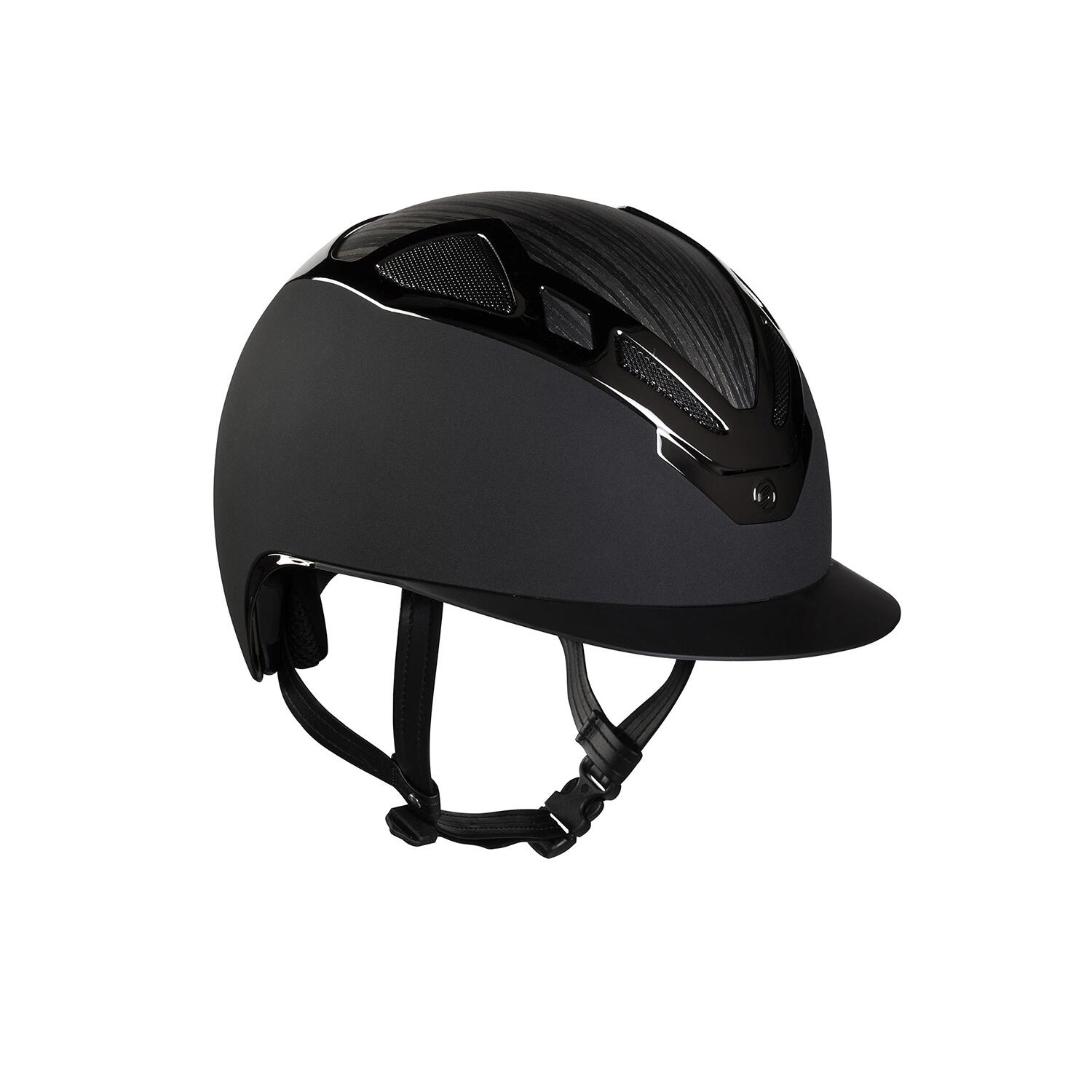 Kask drewniany apex czarny mat