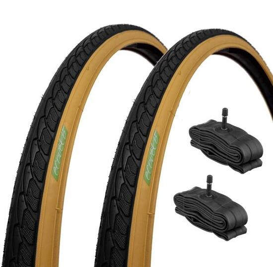 2 copertoni 700x35C 28 1 5/8 3/8 + camere pneumatici bici stradali 700 x 35C EV