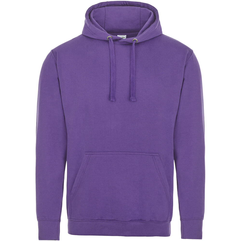 AWDIS Unisex College Hooded Sweatshirt / Hoodie (Purple)
