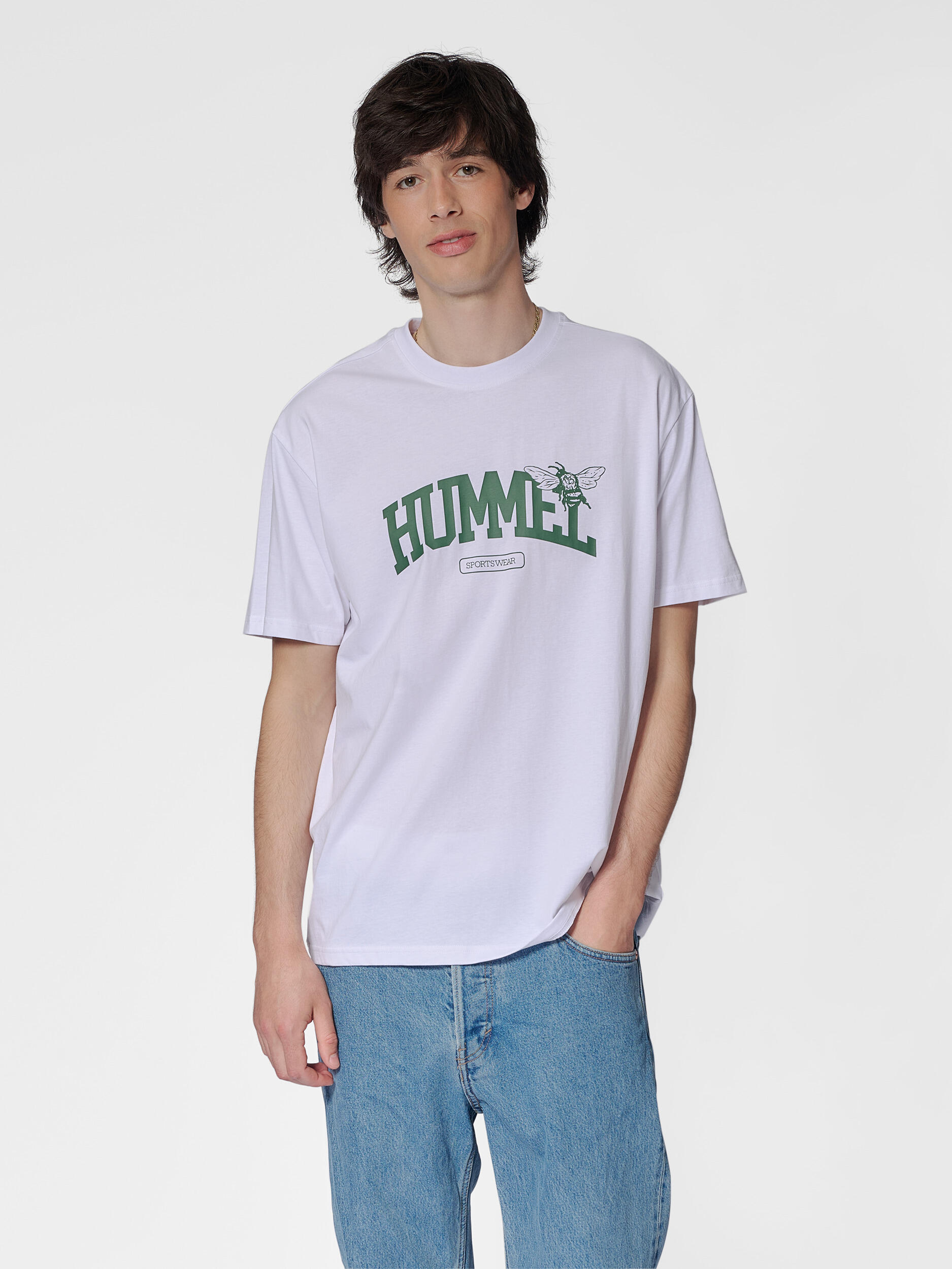 T-shirt ample hmlLOOSE S/S UNIVERSITY BEE 5/7