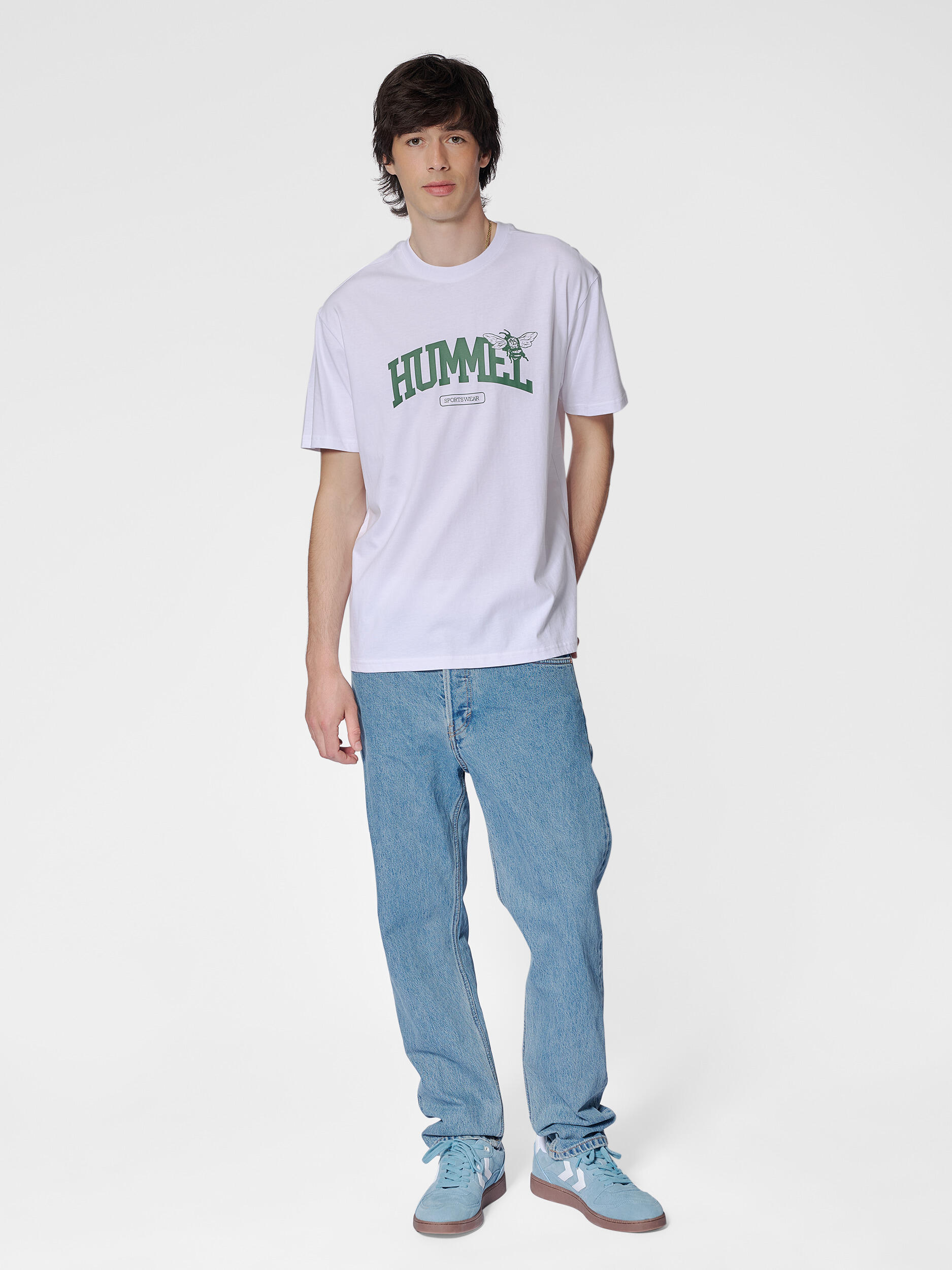 T-shirt ample hmlLOOSE S/S UNIVERSITY BEE 6/7