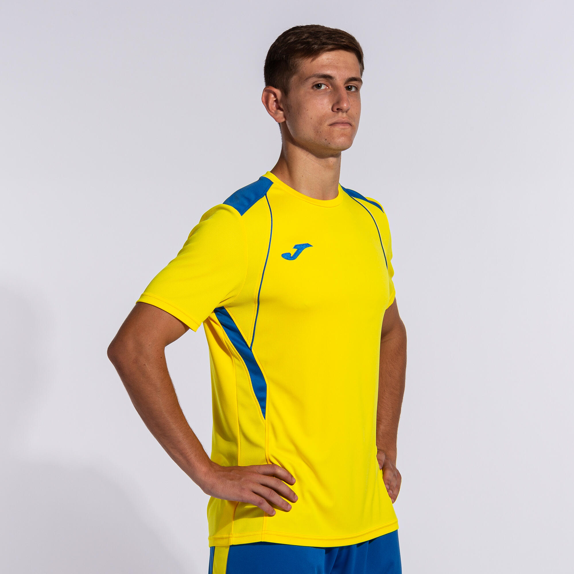 Kinder - Fußball - Trikot kurzarm - Championship vii - gelb/royal 5/5