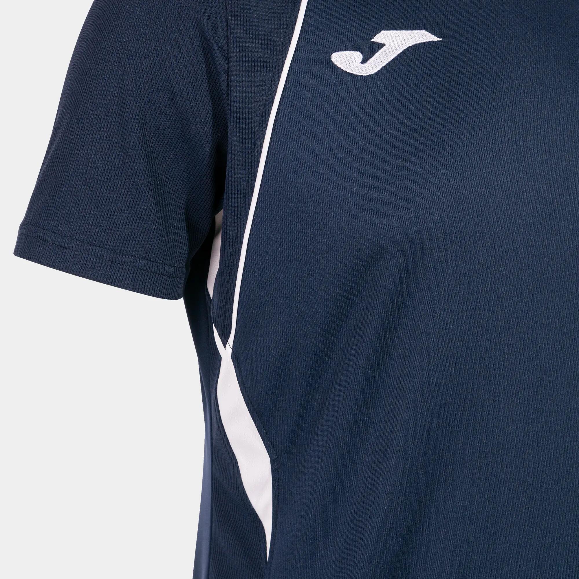 T-Shirt Manga Curta Futebol Homem Joma Championship VII Azul Marinho 4/4