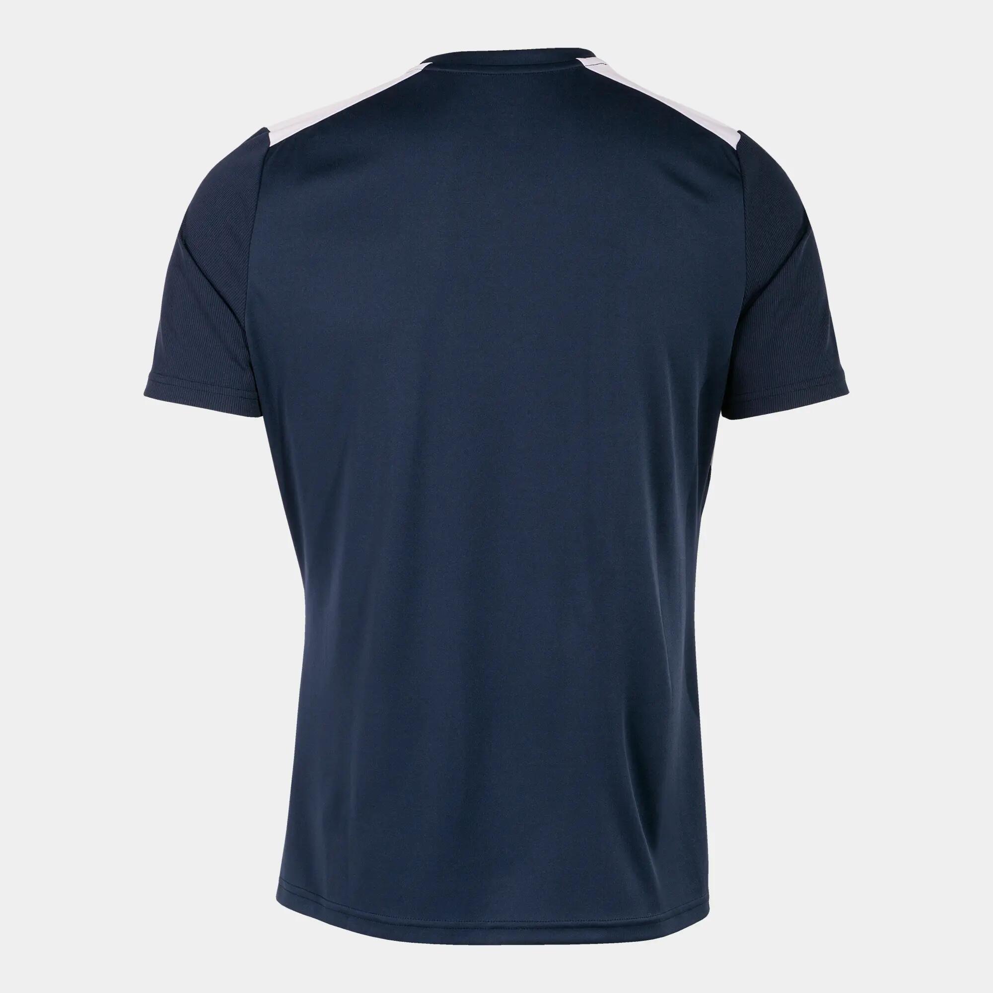 T-Shirt Manga Curta Futebol Homem Joma Championship VII Azul Marinho 2/4