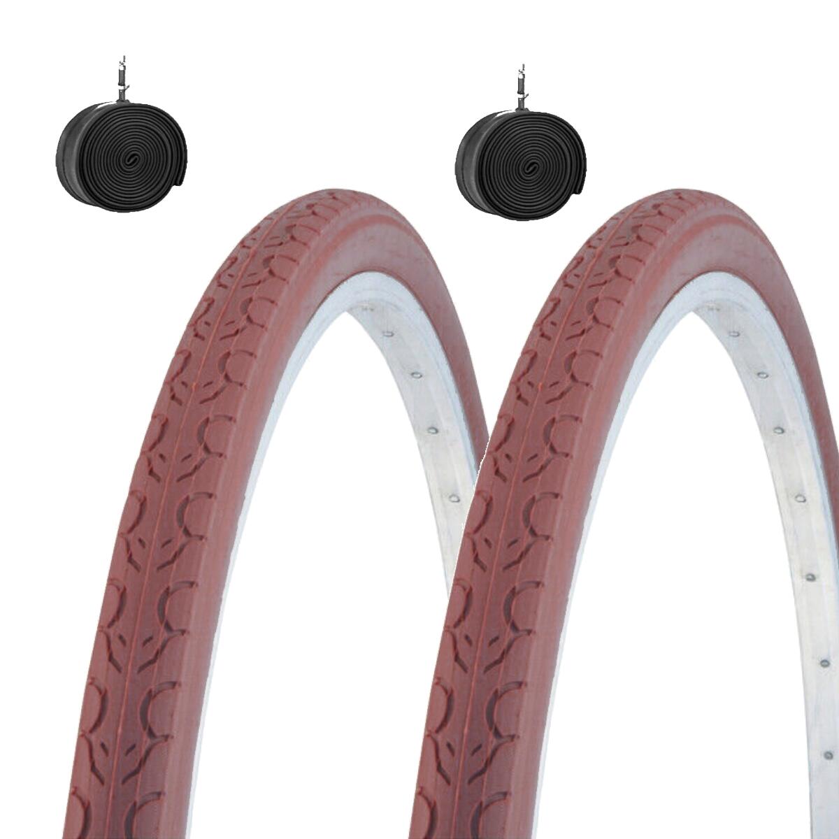 KENDA 2 copertoni 700x35C+camere, pneumatici bici stradali 700 x 35C vintage adulto EV