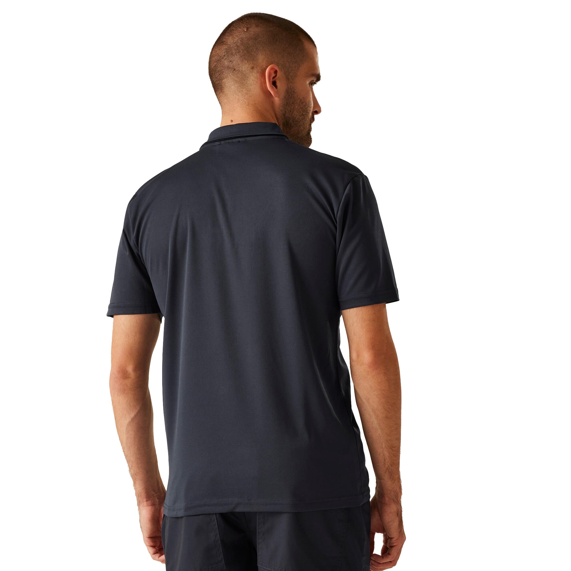 Polo Recyclé Pour Hommes (Bleu Marine) 3/5