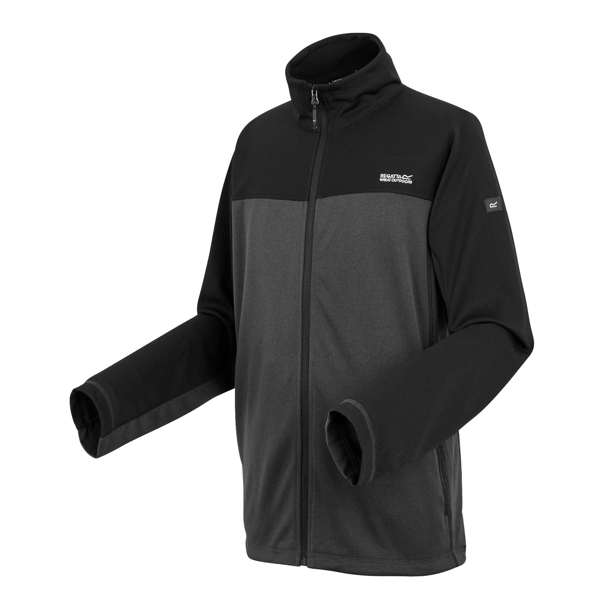 "Highton V" Fleecejacke für Herren Asche/Schwarz 4/5